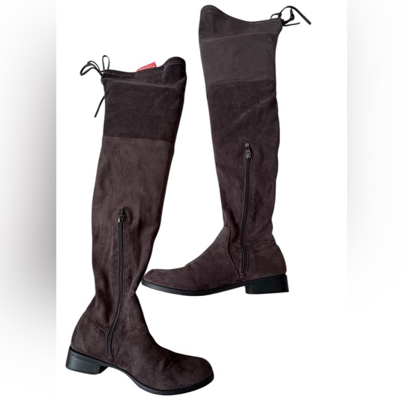 Catherine Malandrino Dark Gray Over-the-Knee Boots - Picture 3 of 5